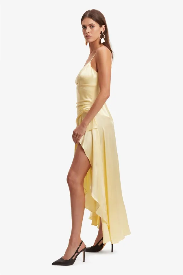 Women Occasion Dresses Bardot Sorella Midi Dress In Canary Yellow Canary Yellow