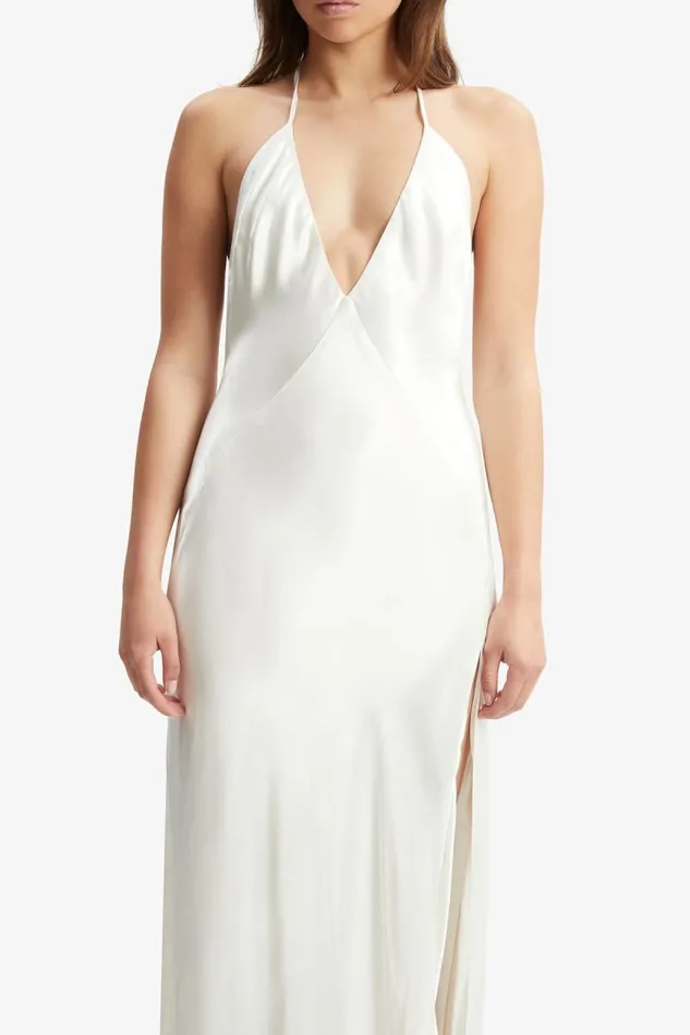 Women Occasion Dresses Bardot Yve Halter Dress In Orchid White Orchid White