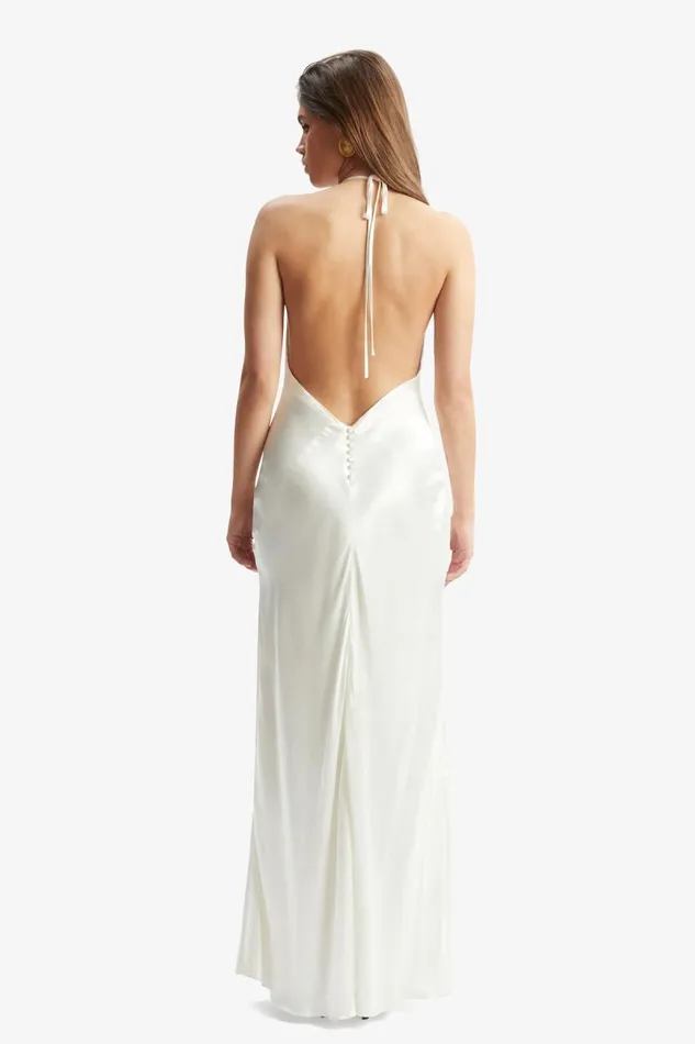 Women Occasion Dresses Bardot Yve Halter Dress In Orchid White Orchid White