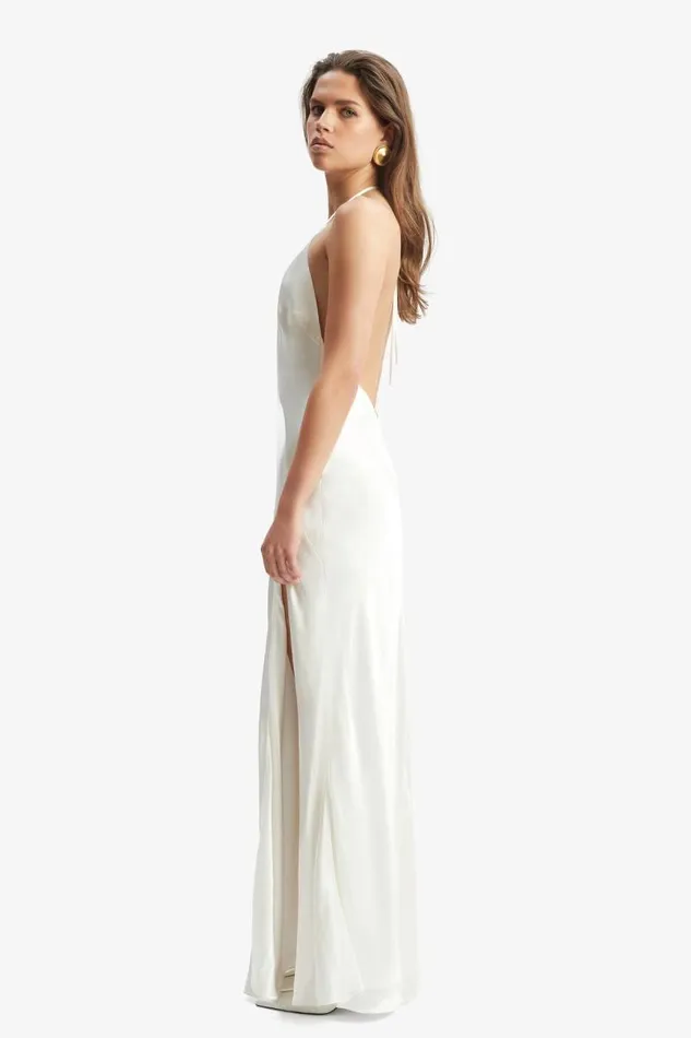 Women Occasion Dresses Bardot Yve Halter Dress In Orchid White Orchid White
