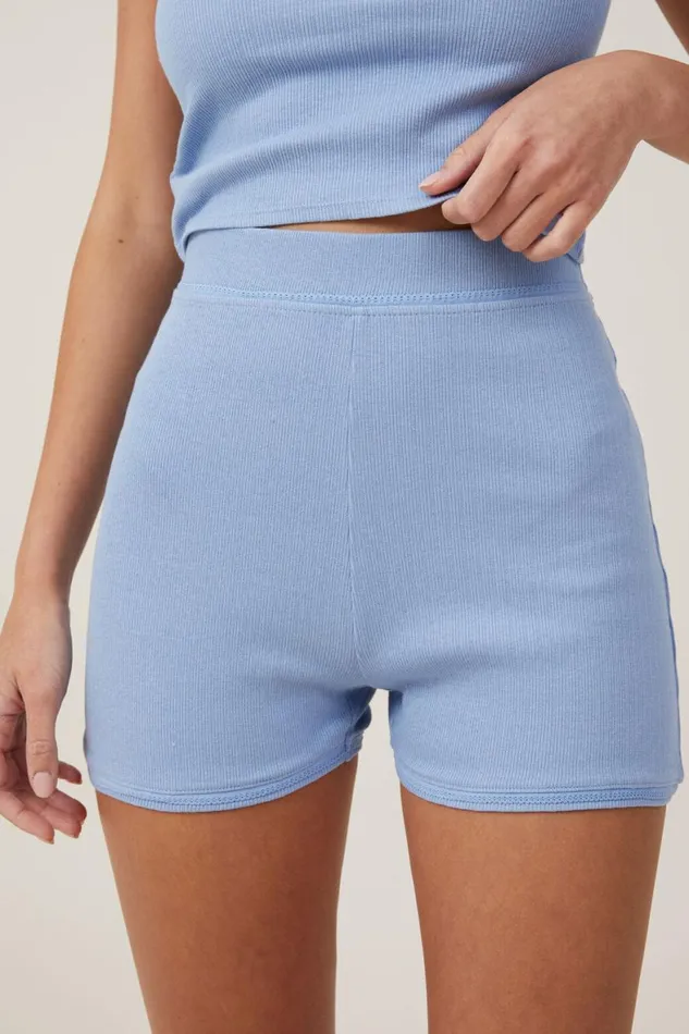 Women Pajamas Cotton On Picot Pointelle Short Ocean Spray