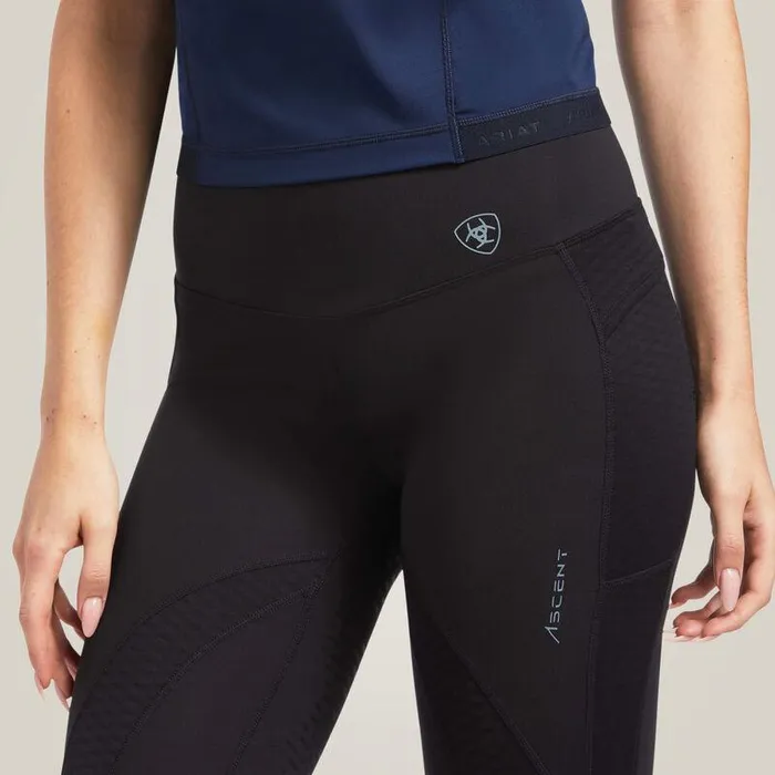 Women Pants and Shorts Ariat Ascent Half Grip Tight Black