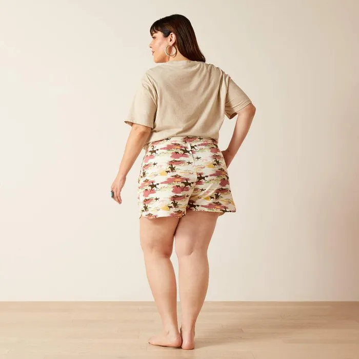 Women Pants and Shorts Ariat Blushing Short Hawaiian Print