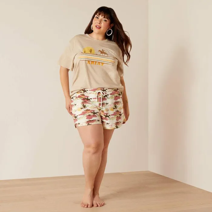 Women Pants and Shorts Ariat Blushing Short Hawaiian Print
