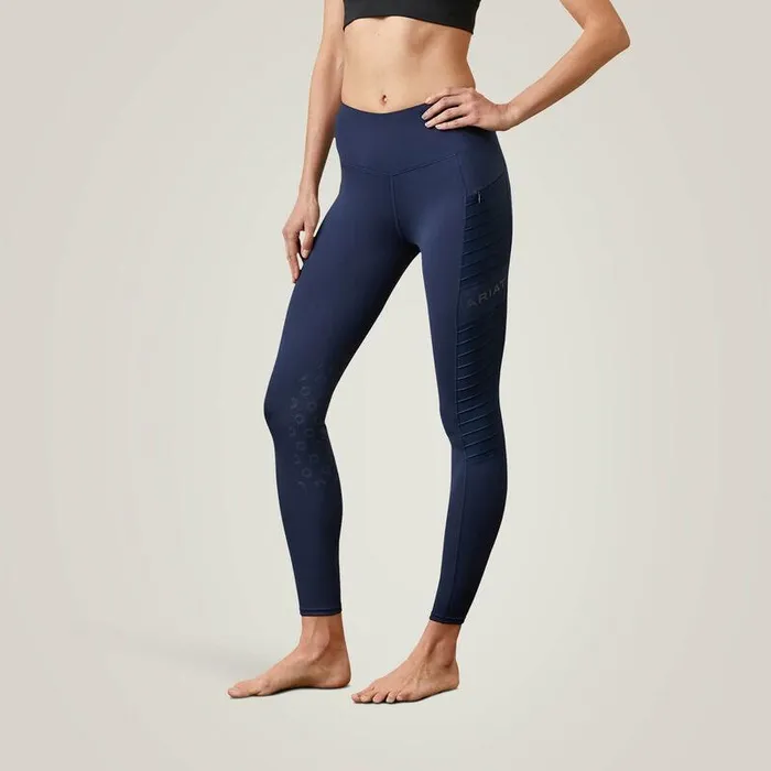 Women Pants and Shorts Ariat Eos Moto Knee Patch Tight Navy