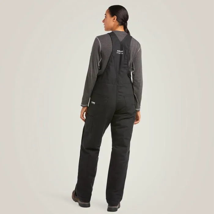 Women Pants and Shorts Ariat Rebar DuraCanvas Stretch Insulated Bib Black Women Pants and Shorts Ariat Rebar DuraCanvas Stretch Insulated Bib Black