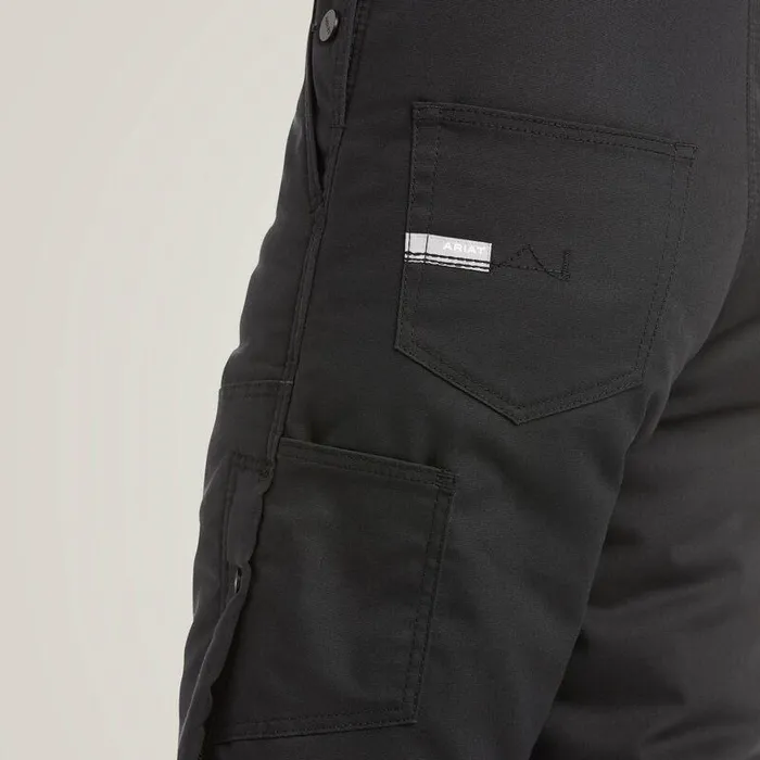 Women Pants and Shorts Ariat Rebar DuraCanvas Stretch Insulated Bib Black Women Pants and Shorts Ariat Rebar DuraCanvas Stretch Insulated Bib Black