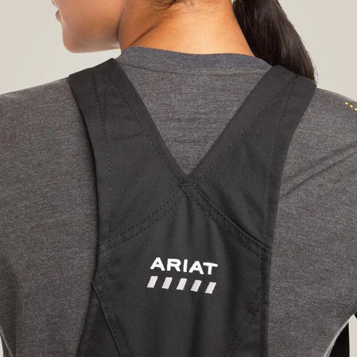 Women Pants and Shorts Ariat Rebar DuraCanvas Stretch Insulated Bib Black Women Pants and Shorts Ariat Rebar DuraCanvas Stretch Insulated Bib Black