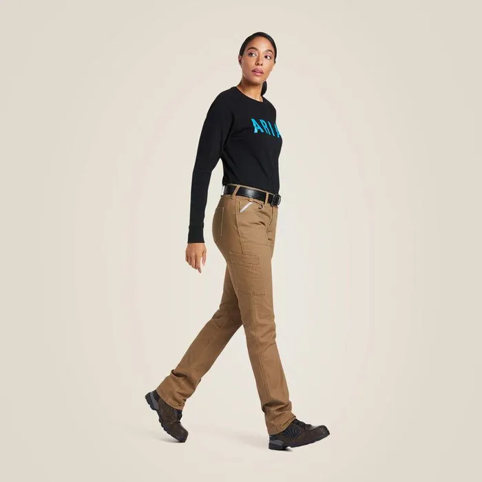 Women Pants and Shorts Ariat Rebar DuraStretch Made Tough Straight Leg Pant Field Khaki Women Pants and Shorts Ariat Rebar DuraStretch Made Tough Straight Leg Pant Field Khaki
