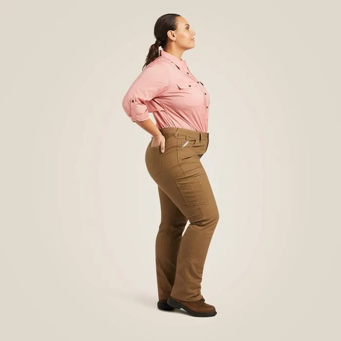 Women Pants and Shorts Ariat Rebar DuraStretch Made Tough Straight Leg Pant Field Khaki Women Pants and Shorts Ariat Rebar DuraStretch Made Tough Straight Leg Pant Field Khaki