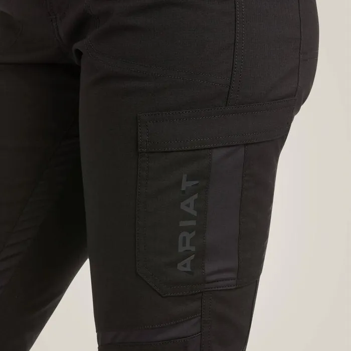 Women Pants and Shorts Ariat Rebar DuraStretch Ripstop Cargo Straight Leg Pant Black Women Pants and Shorts Ariat Rebar DuraStretch Ripstop Cargo Straight Leg Pant Black