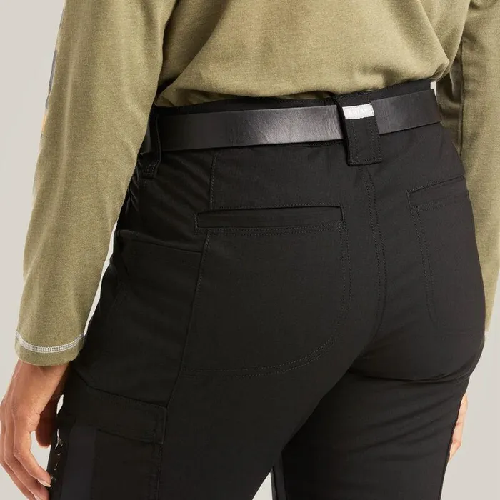 Women Pants and Shorts Ariat Rebar DuraStretch Ripstop Cargo Straight Leg Pant Black Women Pants and Shorts Ariat Rebar DuraStretch Ripstop Cargo Straight Leg Pant Black