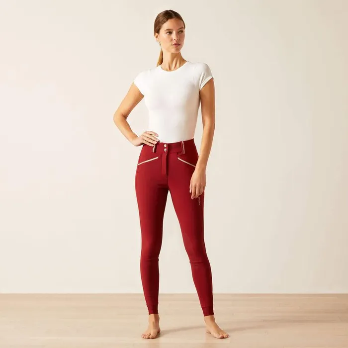 Women Pants and Shorts Ariat Tri Factor Grace Knee Patch Breech Sundried Tomato
