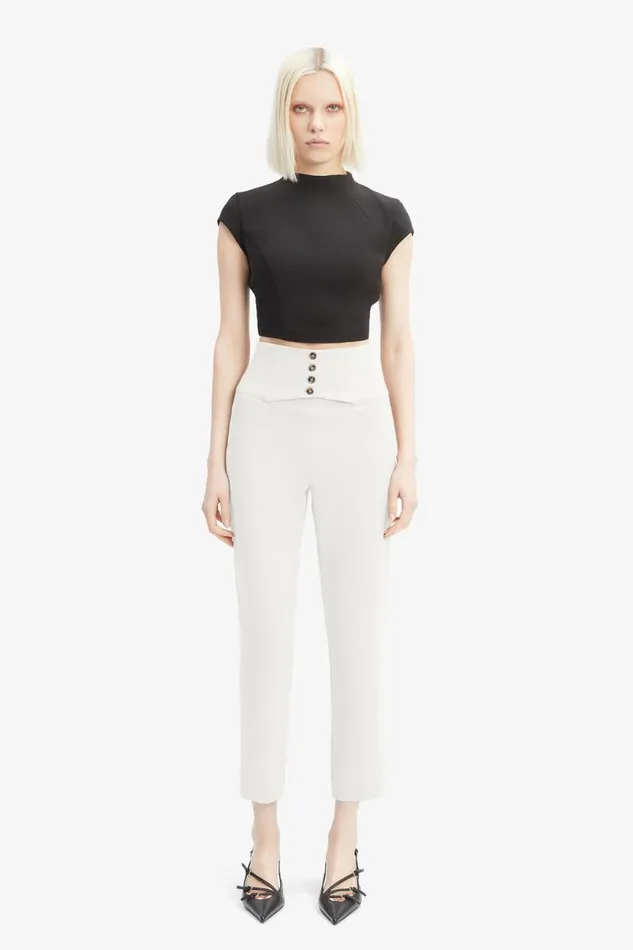 Women Pants Bardot Corset Pant In Orchid White Orchid White Women Pants Bardot Corset Pant In Orchid White Orchid White