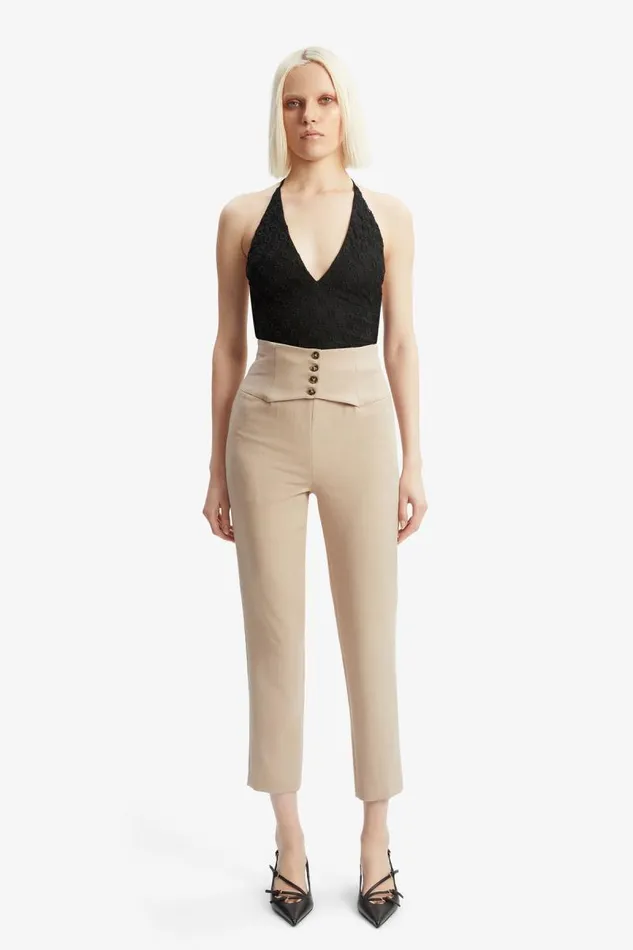 Women Pants Bardot Corset Pant In Tan Tan Women Pants Bardot Corset Pant In Tan Tan