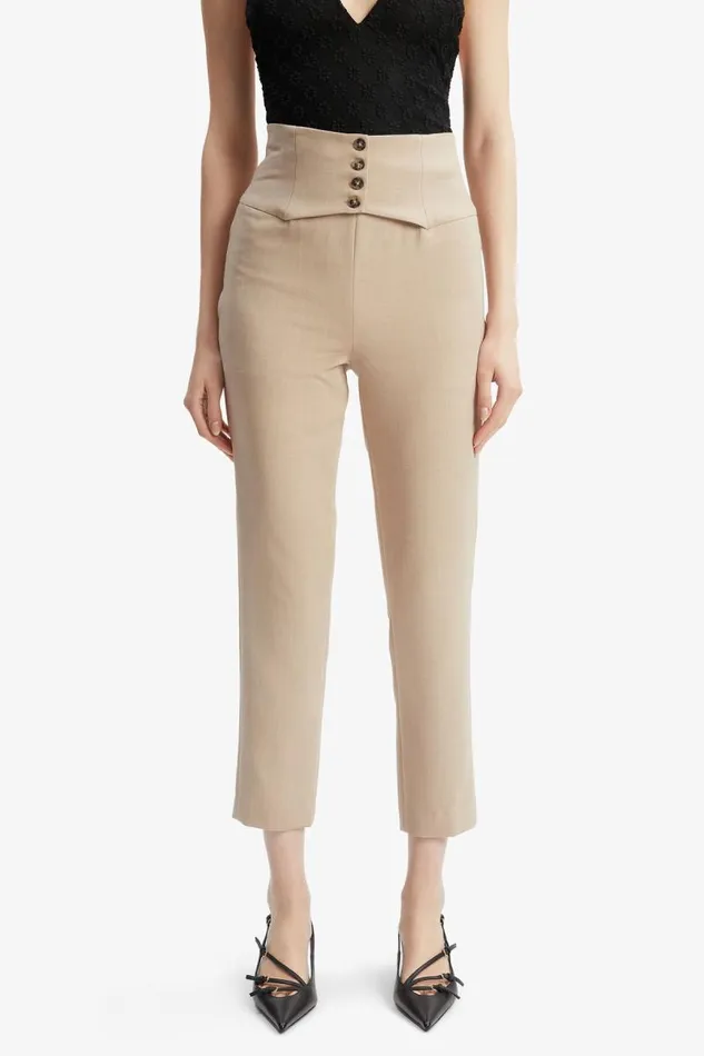 Women Pants Bardot Corset Pant In Tan Tan Women Pants Bardot Corset Pant In Tan Tan