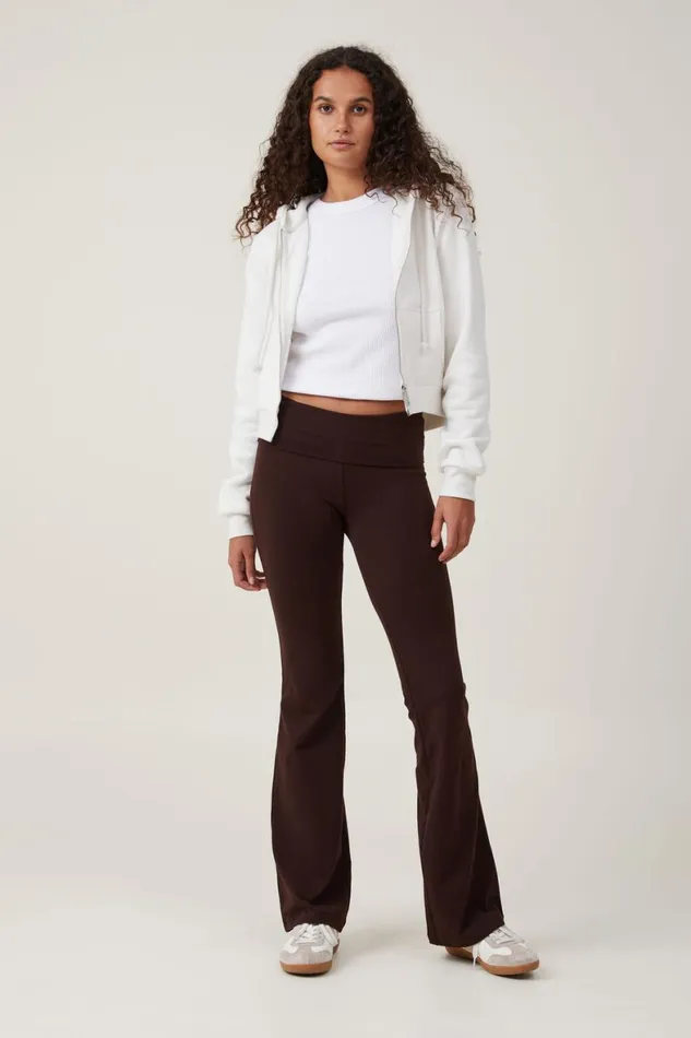 Women Pants Cotton On Bella Bootleg Pant Dark Oak