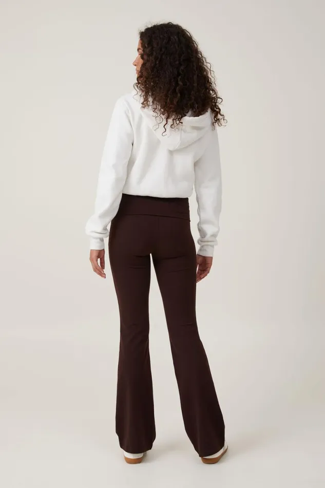 Women Pants Cotton On Bella Bootleg Pant Dark Oak