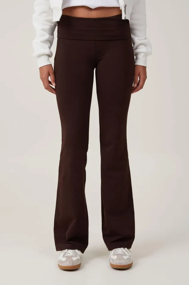 Women Pants Cotton On Bella Bootleg Pant Dark Oak