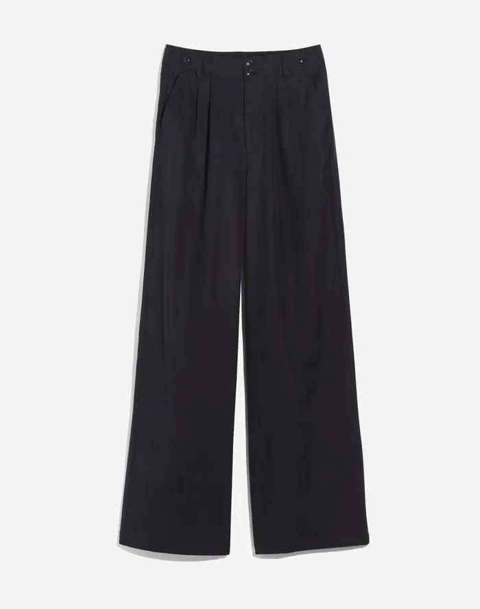 Women Pants Madewell The Harlow WideLeg Pant True Black