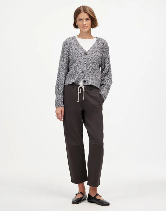 Women Pants Madewell The McCarren Midweight Sweatpants Coal