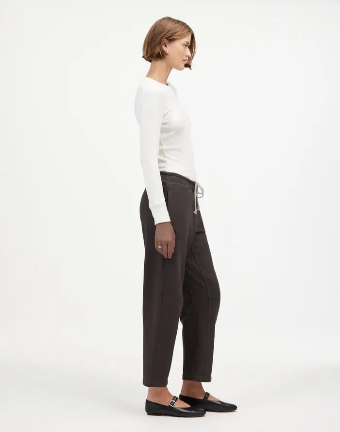Women Pants Madewell The McCarren Midweight Sweatpants Coal
