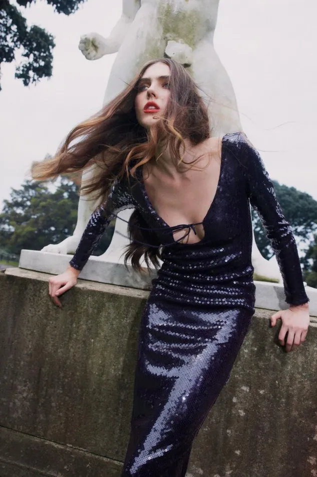 Women Party Dresses Bardot Verona Sequin Maxi Dress In Purple Purple Women Party Dresses Bardot Verona Sequin Maxi Dress In Purple Purple