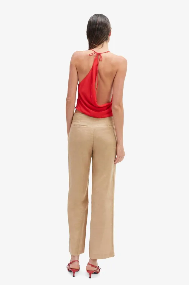Women Party Tops Bardot Cherie Cowl Neck Top In Deep Red Deep Red Women Party Tops Bardot Cherie Cowl Neck Top In Deep Red Deep Red