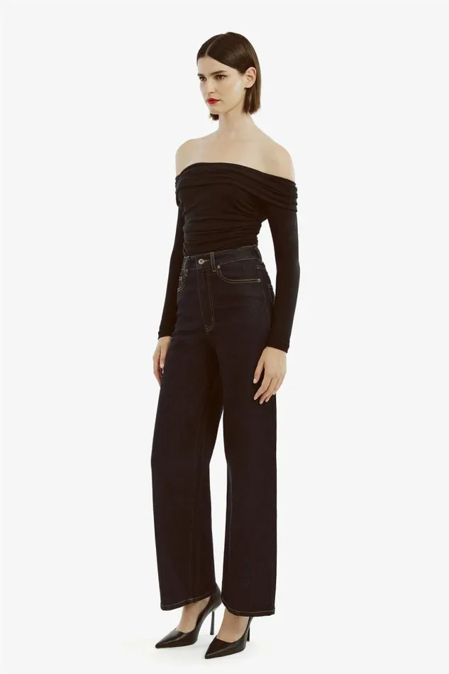 Women Party Tops Bardot Elsa Off The Shoudler Top In Black Black Women Party Tops Bardot Elsa Off The Shoudler Top In Black Black