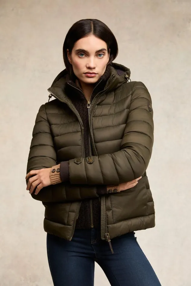 Women Pearson Hybrid Jacket Khaki Holland Cooper Jackets