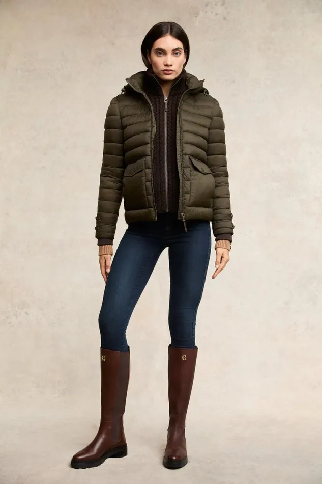 Women Pearson Hybrid Jacket Khaki Holland Cooper Jackets