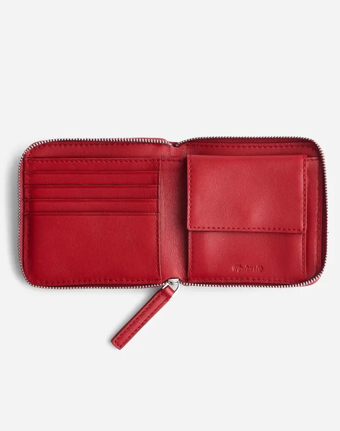 Women Pouches and Wallets Madewell The Essential Zip Wallet Bright Ember