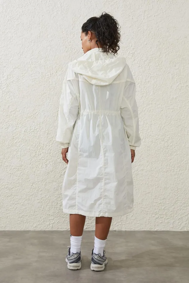 Women Puffers and Jackets Cotton On Longline Anorak Coconut Milk