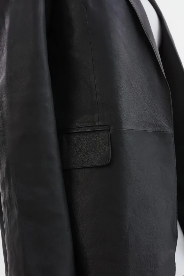 Women QUIRINA Leather Blazer Black LAMARQUE Leather Jackets Women QUIRINA Leather Blazer Black LAMARQUE Leather Jackets