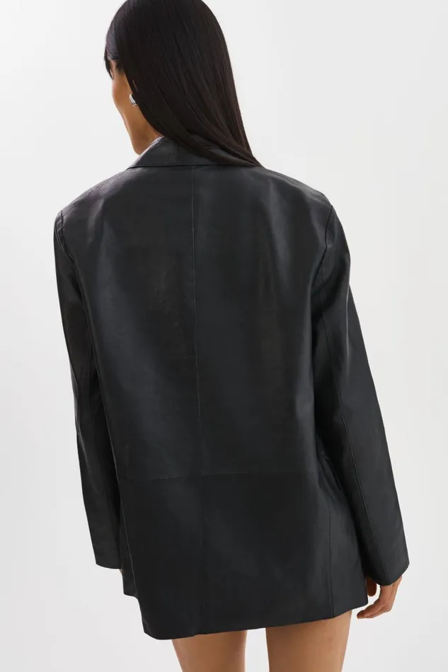 Women QUIRINA Leather Blazer Black LAMARQUE Leather Jackets Women QUIRINA Leather Blazer Black LAMARQUE Leather Jackets