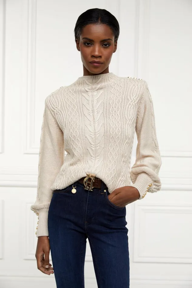 Women Rachel Knit Oatmeal Holland Cooper Knitwear