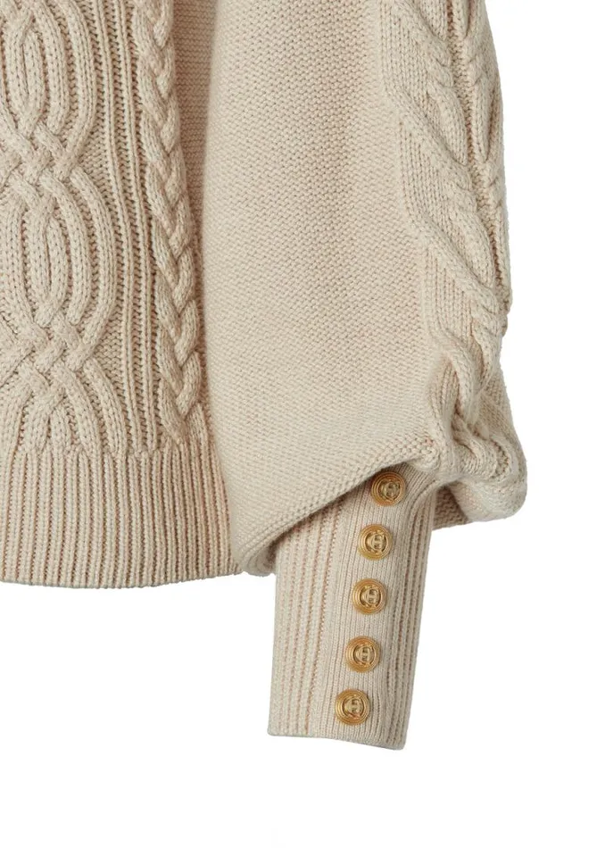Women Rachel Knit Oatmeal Holland Cooper Knitwear Women Rachel Knit Oatmeal Holland Cooper Knitwear