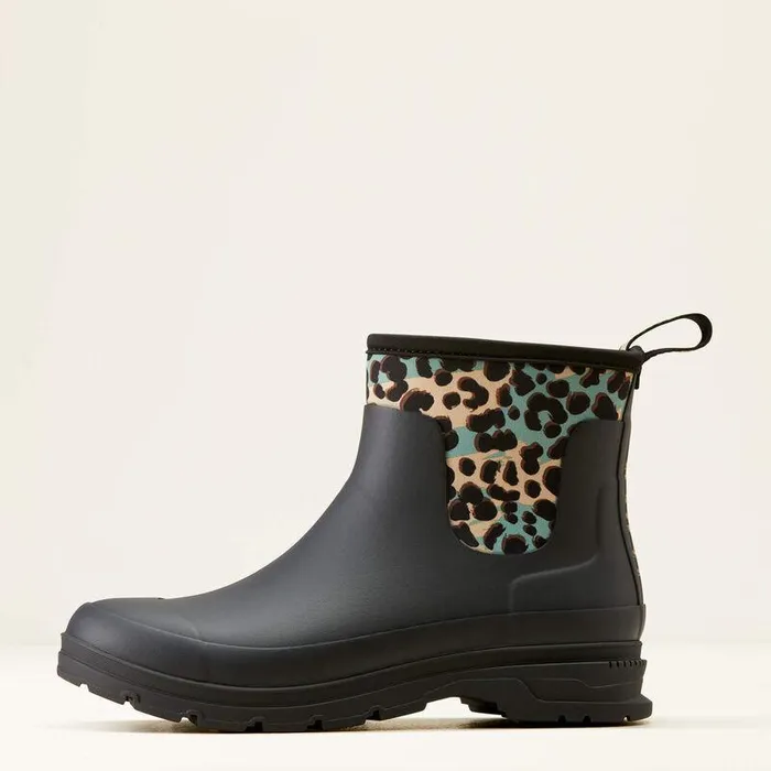 Women Rain Boots Ariat Kelmarsh Shortie Rubber Boot Blackleopard Camo Women Rain Boots Ariat Kelmarsh Shortie Rubber Boot Blackleopard Camo