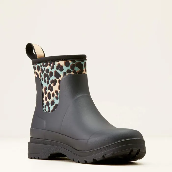 Women Rain Boots Ariat Kelmarsh Shortie Rubber Boot Blackleopard Camo Women Rain Boots Ariat Kelmarsh Shortie Rubber Boot Blackleopard Camo