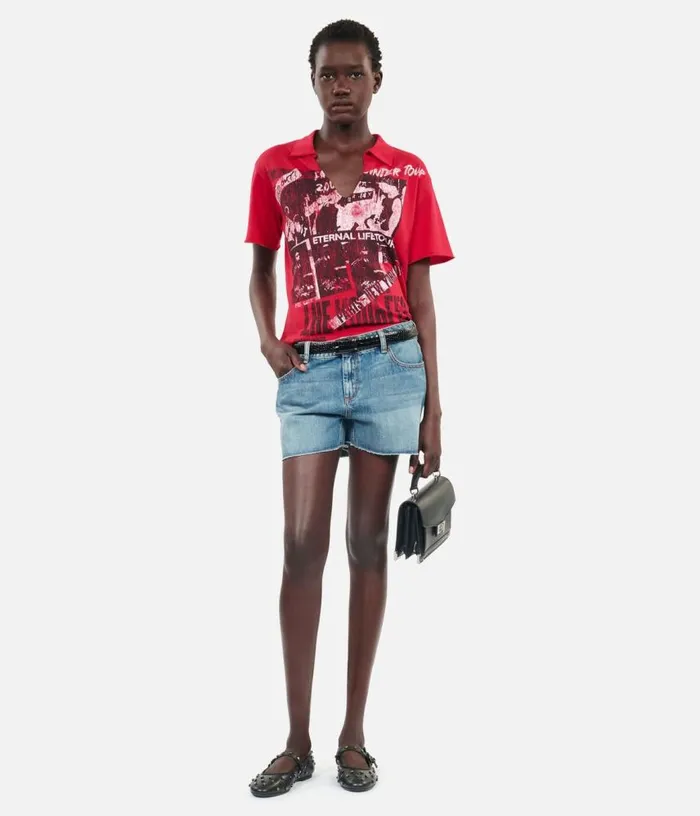 Women Red Eternal Life Tour Serigraphy Tshirt THE KOOPLES Tshirts