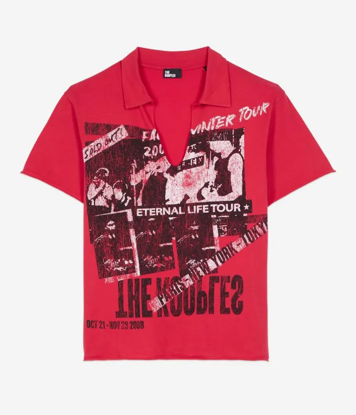 Women Red Eternal Life Tour Serigraphy Tshirt THE KOOPLES Tshirts