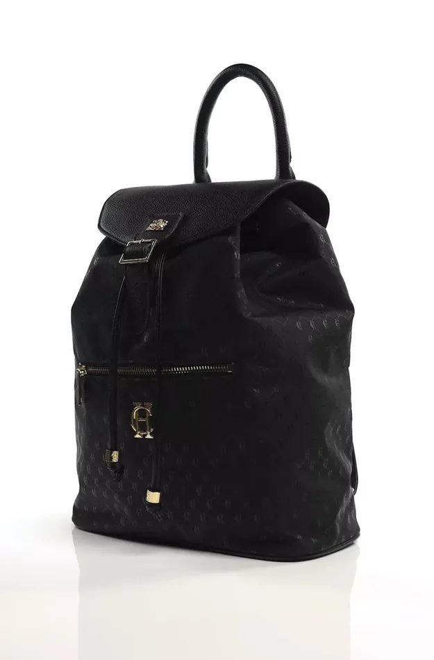Women Regency Monogram Backpack Black Monogram Holland Cooper Bags