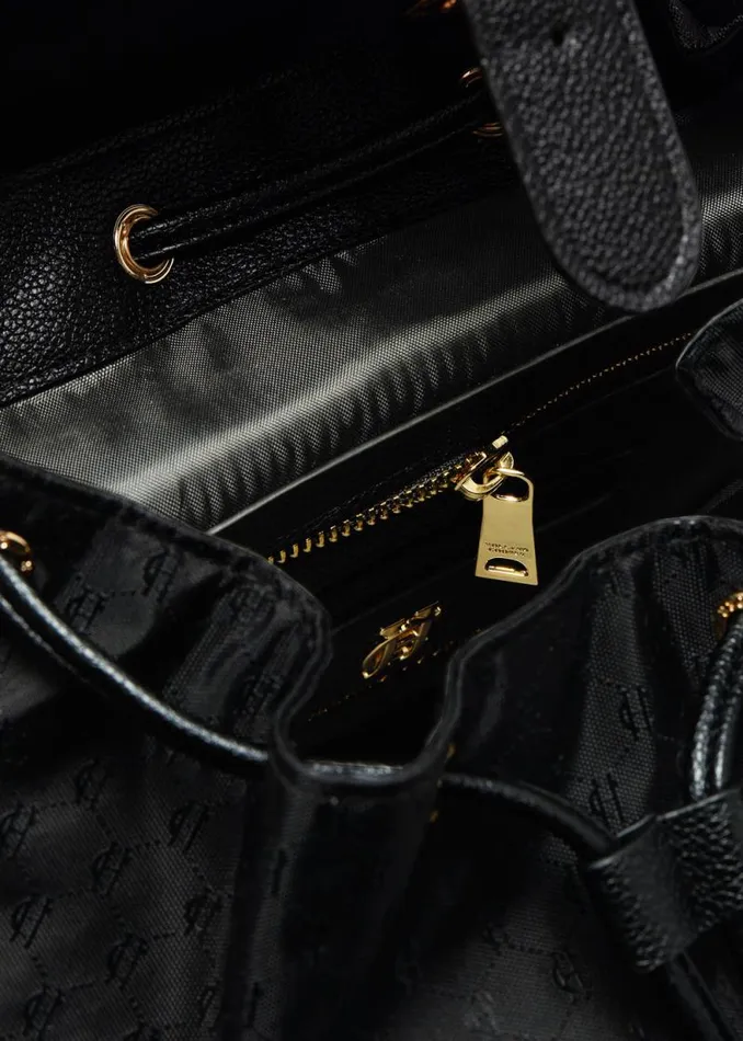 Women Regency Monogram Backpack Black Monogram Holland Cooper Bags