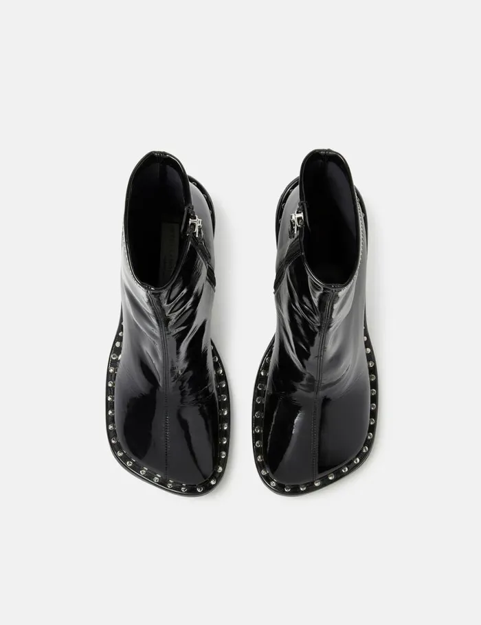 Women Ryder Lacquered Stiletto Ankle Boots Black Stella McCartney Boots Women Ryder Lacquered Stiletto Ankle Boots Black Stella McCartney Boots
