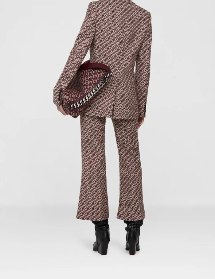 Women SWave Print SingleBreasted Blazer Hazelrose Stella McCartney Tailoring