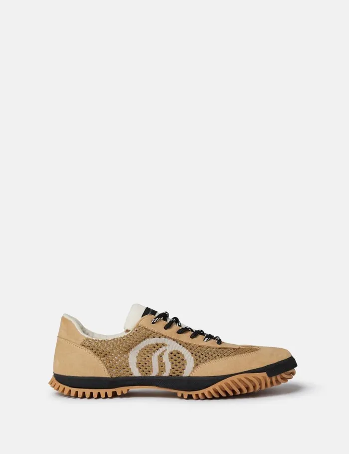 Women SWave Sport Mesh Paneled Sneakers Pecan Brown Stella McCartney Sneakers