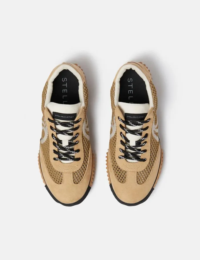 Women SWave Sport Mesh Paneled Sneakers Pecan Brown Stella McCartney Sneakers Women SWave Sport Mesh Paneled Sneakers Pecan Brown Stella McCartney Sneakers