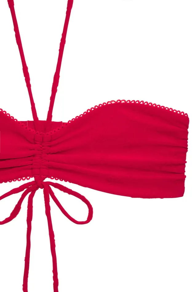 Women Sabrina Bikini Top Red For Love and Lemons Swim Women Sabrina Bikini Top Red For Love and Lemons Swim