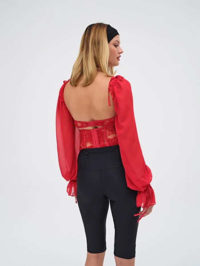Women Sade Top Red For Love and Lemons Tops