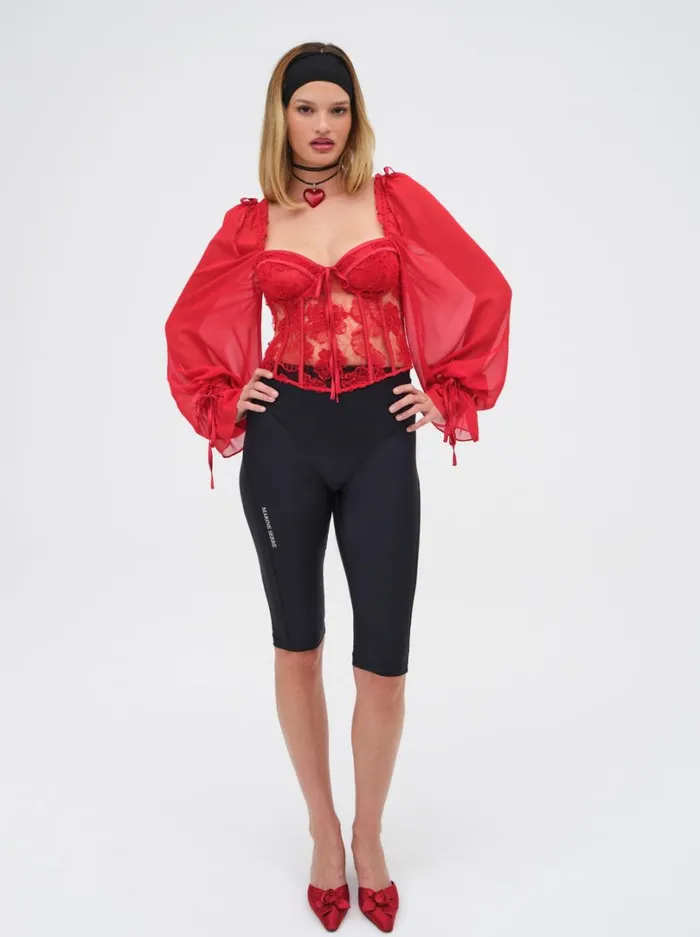 Women Sade Top Red For Love and Lemons Tops